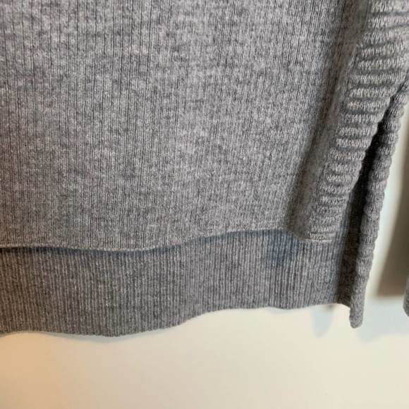 Zella Womens Long Sleeve Pullover Sweater Size XS Gray Wool Cashmere Ribbed - Picture 6 of 15
